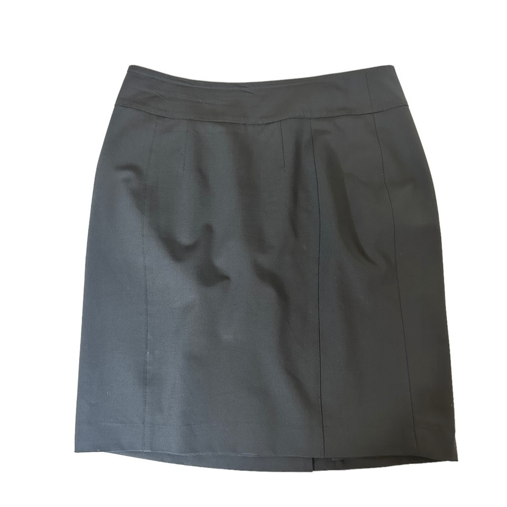 Authentic Burberry Black Pencil Skirt Size 12 - Wool Blend